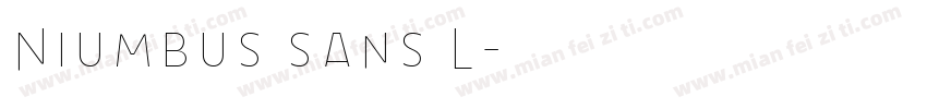 Niumbus sans L字体转换